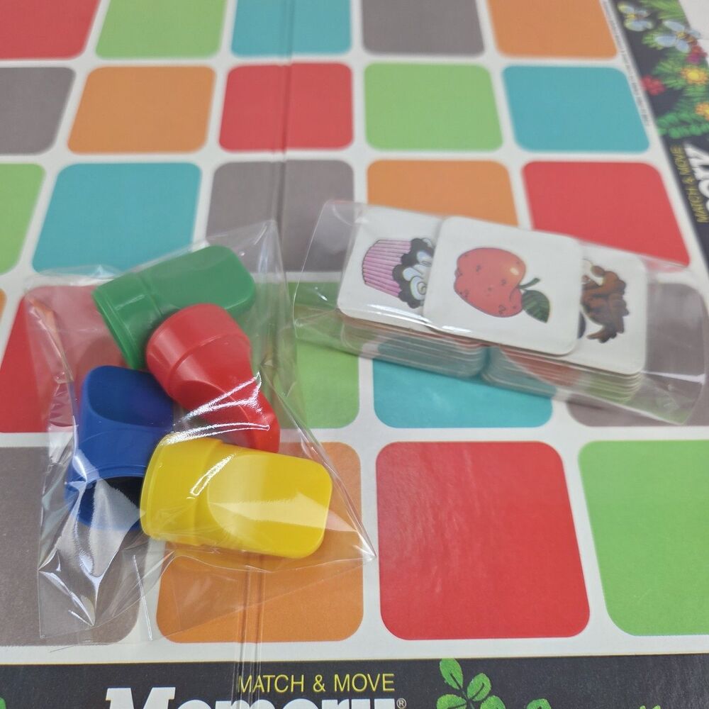 Vintage 1986 Milton Bradley Match & Move Memory Board Game Complete Excellent - Picture 5 of 9